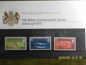 GB CSC067 -  Presentation Pack July 1970 Ninth British Commonwealth Games,