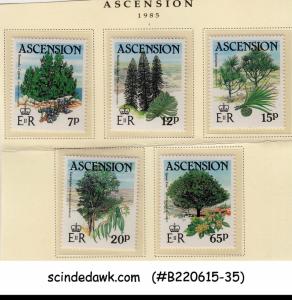 ASCENSION - 1985 TREES - SG#371-375 - 5V - MINT NH