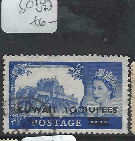 KUWAIT  (P0903B)  ON  GB QEII 10R/10/-  SG 109  VFU