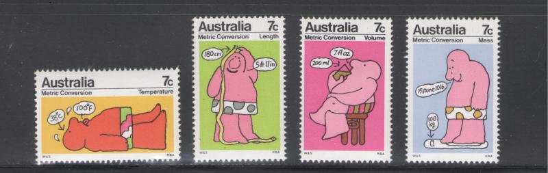 Australia 1973 Metric Conversion # 541 - 544 MNH