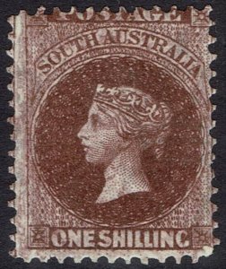 SOUTH AUSTRALIA 1901 QV 1/- WMK CROWN/SA