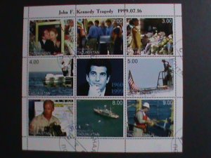 TAJIKISTAN-1999-JOHN F. KENNEDY TRAGEDY-JULY 16TH 1999-CTO-S/S VERY FINE