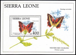 Sierra Leone 1991 MNH Sc #1406 400Le Western red charaxes Butterflies