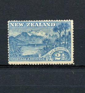New Zealand #74 (NE005) Wakatipu lake 2 1/2 p blue, M, LH, F-VF