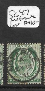 MALTA (P2801B) KE 1/2D   SG 47 NOTABILE SON CDS VFU