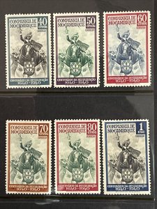 1941 Mozambique Company King John IV Complete Set Sc# 202-207 MH