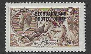 BECHUANALAND SG83 1915 2/6 SEAHORCE MOUNTED MINT