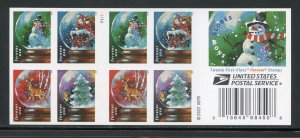 UNITED STATES CHRISTMAS GLOBES COMPLETE BOOKLET MINT NH