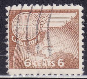 Canal Zone C22 USED 1951 Globe and Wing