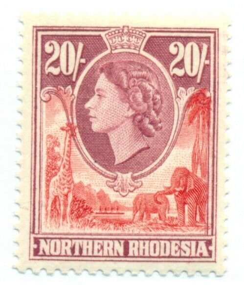 NORTHERN RHODESIA #74, Mint Hinged, Scott $23.20