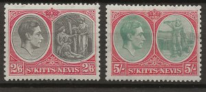 St. Kitts-Nevis 87a-88a SG 76-77 MNH VF 1938 SCV $104.50 (jr)