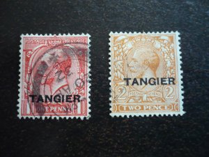 Stamps-British Office in Morocco-Scott#502,504- Used Part Set of 2 Stamps