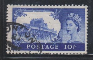 Great Britain,  Queen Elizabeth II,   Edinburgh Castle  10sh  (SC# 373) Used