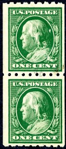 US 390 – 1910 1c Franklin. Used Very Light Cancel. VF.