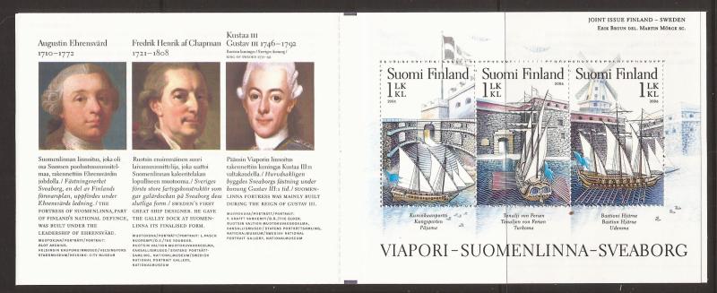 2006 Finland -Sc 1266- MNH VF - Complete Booklet - Sveaborg Fortress