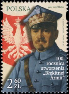 Poland 2017 MNH Stamp Polish Army in France First World War General Haller