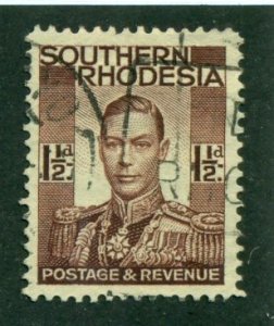 Southern Rhodesia 1937 #45 U SCV(2024)=$0.25