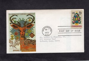 1508 Christmas, FDC Fleetwood addressed