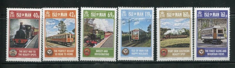 Isle of Man 1575-1580 Railways Stamp Set MNH 2013