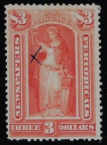 Scott #PR25 - $500.00 – F/VF-Used – Vibrant color. Rare stamp