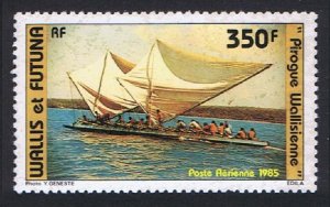 Wallis and Futuna Sailing Canoe Airmail 1985 MNH SC#C142 SG#471 MI#492