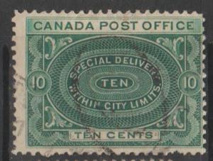 Canada Scott #E1 Special Delivery Stamp - Used Single