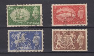 GB KGVI 1951 High Value Set SG509/512 VFU  BP6688