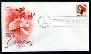 US 1730 Christmas Mailbox Artcraft U/A FDC