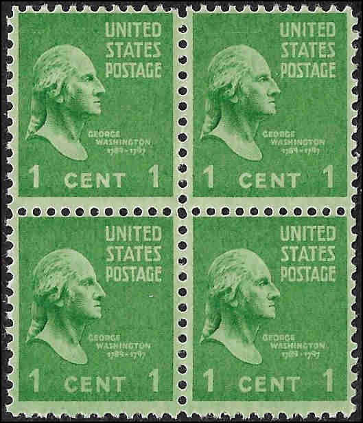 804 Mint,OG,NH... Block of 4... SCV $1.00