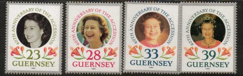 GUERNSEY SG552/5 1992 ACCESSION MNH 