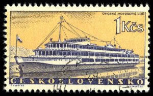 CZECHOSLOVAKIA Sc 963  USED - 1960 1k - Tourist Steamer - Ships