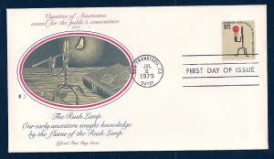 UNITED STATES FDC $1 Rush Lamp 1979 Fleetwood