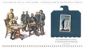 THE HISTORY OF THE U.S. IN MINT STAMPS LEE SURRENDERS TO GRANT AT APPOTOMAX