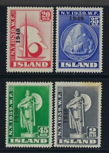 Iceland Scott 232-235 Mint Hinged