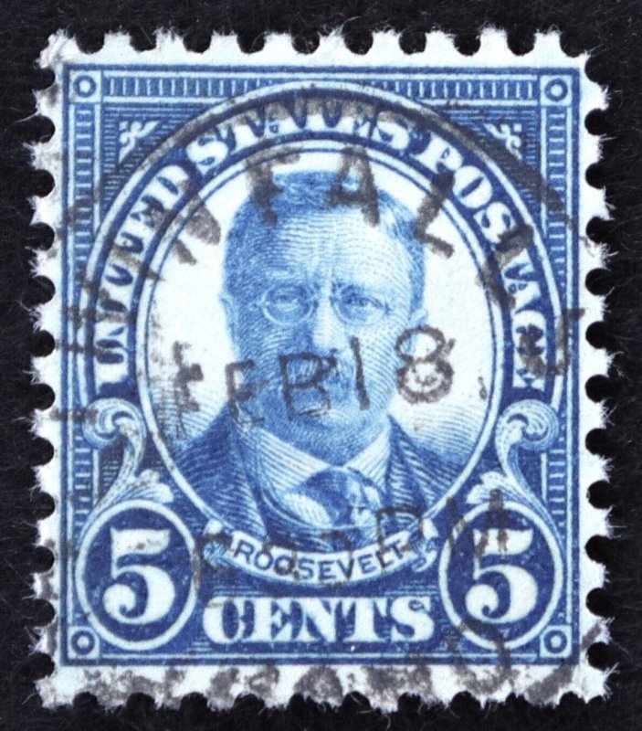 U.S. Used Stamp Scott #586 5c Roosevelt, Extra Fine. CDS Cancel. A Gem!