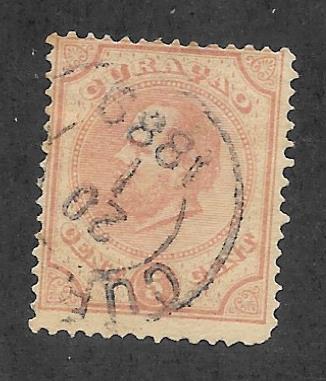 NETHERLANDS ANTILLES Scott #3 Used 5c King William IIl stamp 2019 CV $13.50