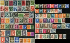 NETHERLANDS #244-343A Postage Stamp Collection 1943-1957 EUROPE Used