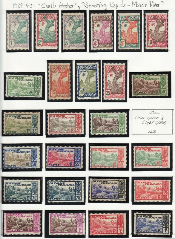 French Colonies Guyana / Guinea mint & used collection