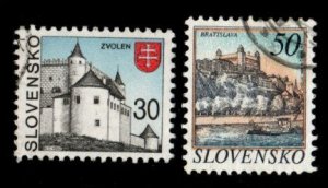 Slovakia #156-157 used
