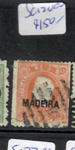 MADEIRA  PORTUGUESE COLONY  (P0303B)  80R  SC 12    VFU 