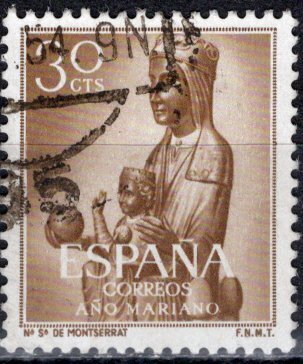 Spain; 1954; Sc. # 807; Used Single Stamp