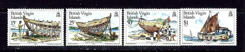 British Virgin Is 450-53 MNH 1983 Boat Building