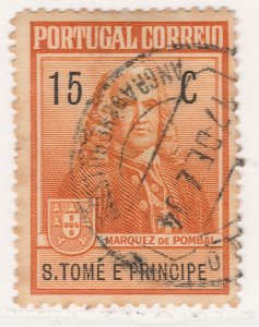 1925 Sao Tome and Principe Postal Tax 15c Used A21P18F5457-