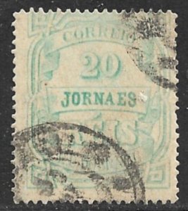 BRAZIL 1890 20r NEWSPAPER STAMP Sc P20 VFU