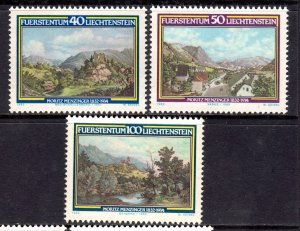 Liechtenstein 982 Views Complete Mint MNH Set SC 744-746