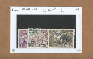 Laos 190-191  MNH