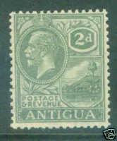 ANTIGUA Scott 48 KGV St. John's Harbor 2p wmk 4 CV$3.50 MH*