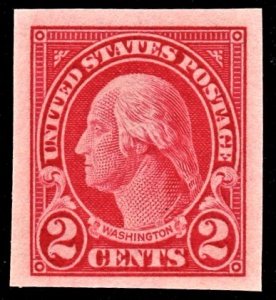 US 577 MNH VF 2 Cent Washington Imperforate