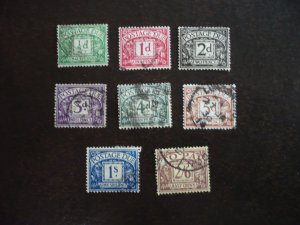 Stamps - Great Britain - Scott# J26-J33 - Used Set of 8 Stamps