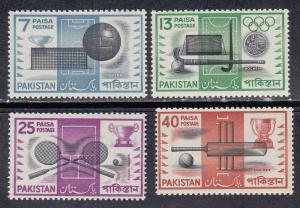 Pakistan # 163-166, Sports, Mint NH